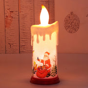 Santa Claus & Snowman Simulation Flame Christmas Candle Night Light