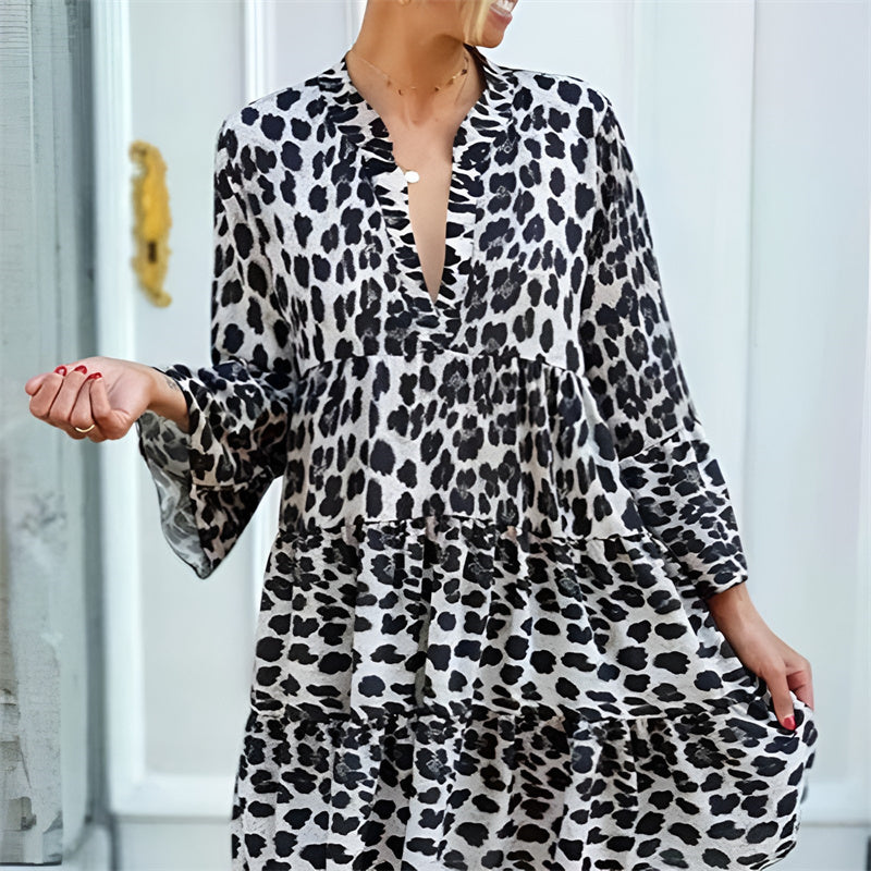 Cheetah print dress casual hotsell