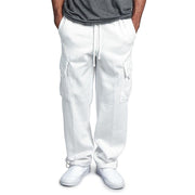 Men's Casual Plus Size Wide Leg Cargo Sweatpants